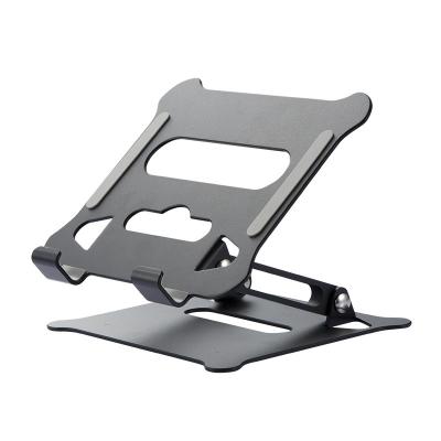 China Custom Aluminum Portable Collapsible Foldable Laptop Stand Riser Notebook Adjustable Stand for sale