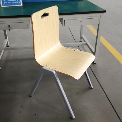 China Modern Aluminum Wooden Chair School Dining Chair Wedding Hall Chairs for sale