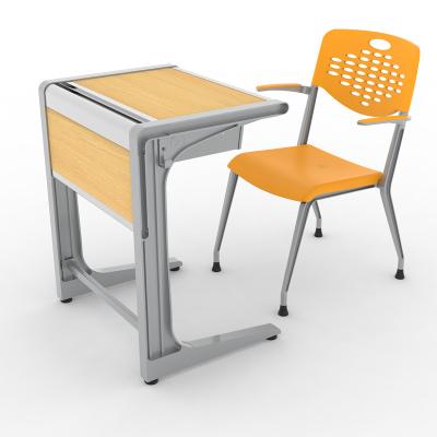 China Modern Education Furniture School Chair High School Furniture Wooden Classroom Student Chair and Table for sale