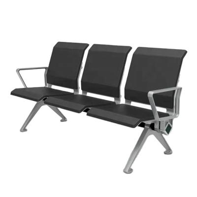 China PANEL 3 seater refuge chair visitor airport bench seating hospital waiting chair with USB charger for sale