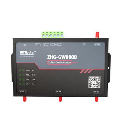 China Wireless 5KM Long Range GSM LTE RTU Industrial IOT LoRa Gateway ZHC-GW8000 for sale