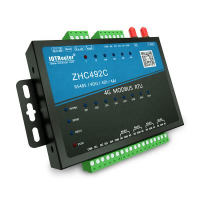 China ZHC492C 4AI Modbus RTU MQTT Cat-1 Devices For IOT Smart Home Gsm Pass Price 160x16x28mm for sale