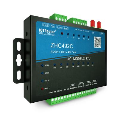 China ZHC492C CAT-1 IOT Modbus RTU Input/Output Module with GPS 160x16x28mm for sale