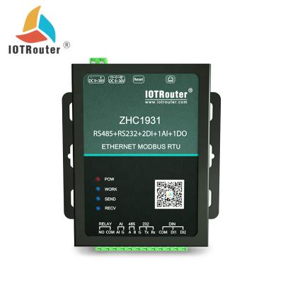 China COMMUNICATION MQTT Ethernet Gateway RJ45 Modbus TCP Converter With Free RS485 To USB Tool ZHC1931 Factory for sale