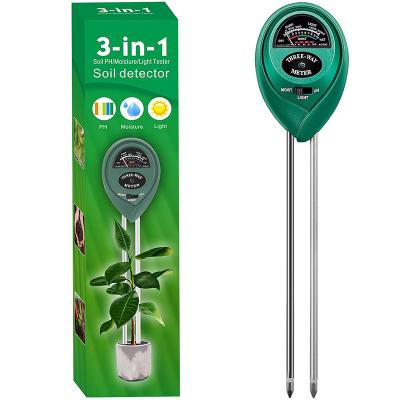 China Soil Test Soil PH Meter 3-in-1 Soil Tester Moisture Meter Light Meter For Plants Grows Flowers Hydroponics Vegetable Analyzer for sale