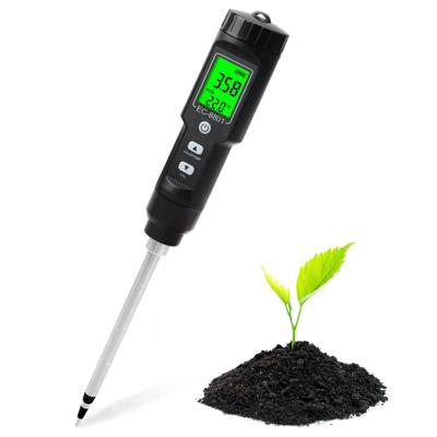 China Soil CE Content Soil Tester 2-in-1 Digital EC/Temperature Soil Tester With Automatic Temperature Compensation LCD Display Applies To Green for sale