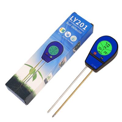 China Hot Selling Soil Test pH 3 in 1 Digital Portable Soil Testing Instrument pH Moisture Light Temperature LCD Soil Meter for sale