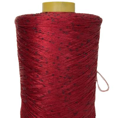 China Ring Spun 100% Polyester Sequin Yarn Sweater Thread Order 2 Mm 150D 1/6.5NM Knitting And Weaving for sale