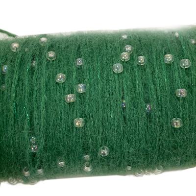 China Bead yarn fashion trend 2022 HOT selling big beads love yarn for knitting, weaving and hand knitting 4MM sequin yarn for sale