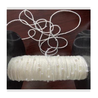 China Bead yarn 2022 fashion trend HOT selling big beads love yarn for knitting, weaving and hand knitting 4MM for sale