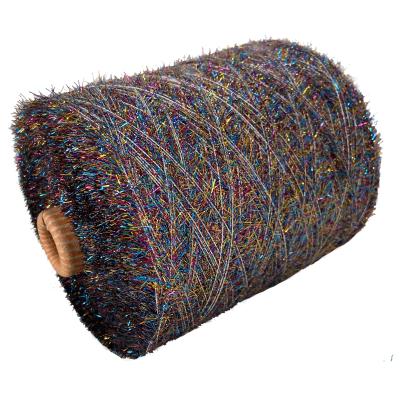 China Knitted Fancy Yarn Thread Centipede Yarn For Sweaters , Feels Good Colorful Sequin Yarn for sale