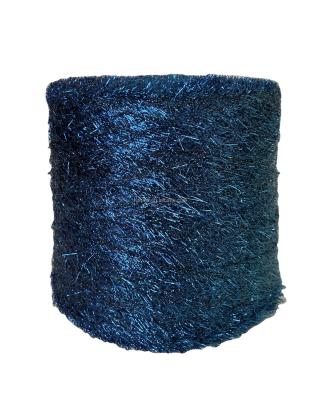 China Shinny Novelty Yarn Metallic Feather Yarn Novelty Yarn in 100% Polyester Yarns for Knitting for sale