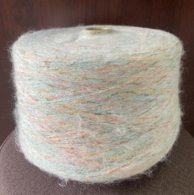 China Popular Anti-pilling Hoop Mohair Blend Dyed Knitting Yarn for sale