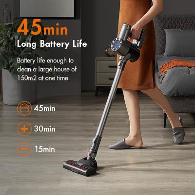 China Amazon Success Hotel 25kpa Touch Display Screen Floor Vacuum Cleaner Portable Handheld Stick Carpet Cordless Vacuum Cleaner for sale