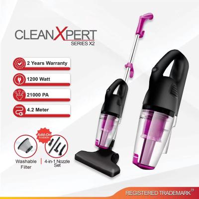 China OEM Hotel Home Vacuum Cleaner Mini Stick Cyclone 600W 2in1 Radio Bagless Vacuum Cleaner for sale