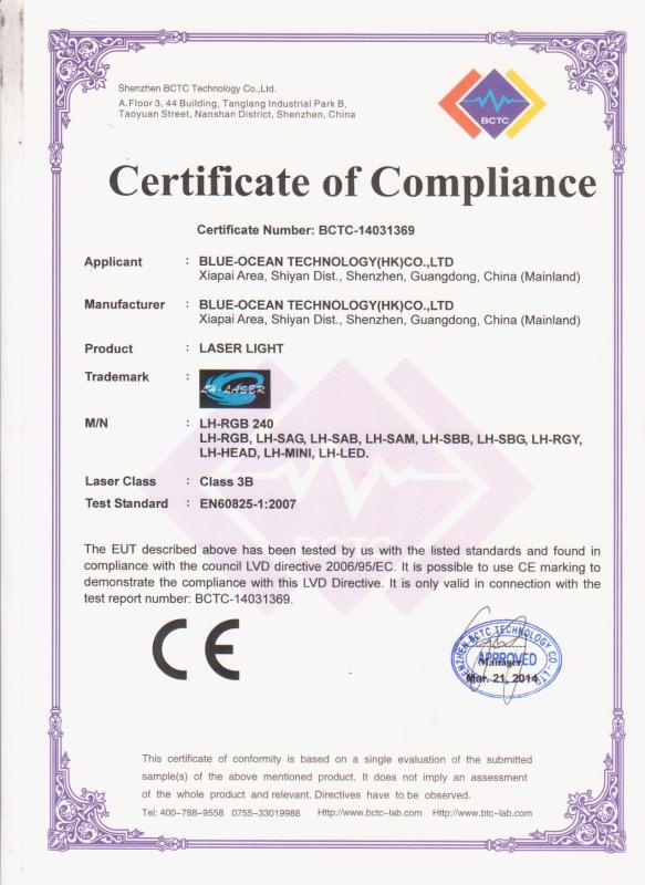 EN60825 - Shenzhen Blue-Ocean Technology Co., Ltd.