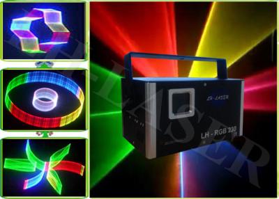 China presentación de luz láser 1000MW, proyector de 1W tres Dementional 3D RGB del laser del RGB en venta