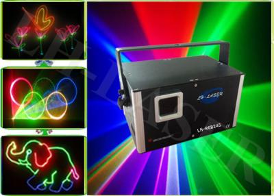 China 2W auto RGB con el proyector grande del laser del partido de la familia de la tarjeta del SD con el panel de control del LCD en venta