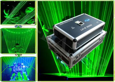 China Amazing 5W Single Green Laser Disco Light 532nm 5000 mw Laser Man Show for sale