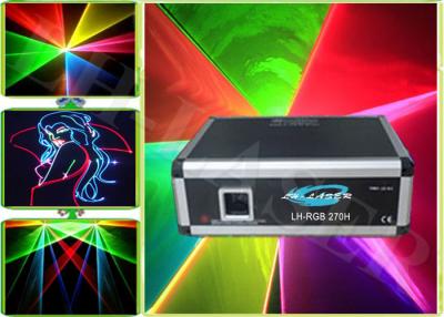 China 5W modulación análoga RGB con la luz laser multicolora de la caja blanca del SD, demostración de la etapa del club de baile en venta