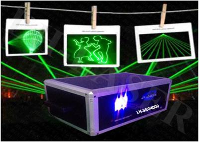 Cina L'evoluzione 4W si inverdisce l'illuminazione di laser fresca animata di concerto ILDA del club 532nm in vendita