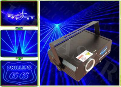 China Indoor / Outdoor 300MW Beam ILDA Disco Blue Laser Light Show DMX 512 for sale