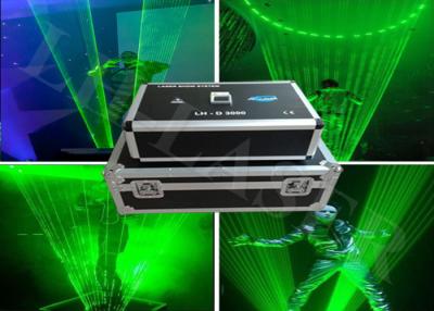 China 2 W Single Green 532nm Laser Light Show Projector , Club Stage Laser Dance Light for sale