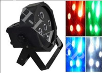 China Master / Slave RGB 4 In 1 DMX LED Flat Par Cans Light Show For Christmas Party for sale