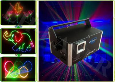 China Auto / Sound Active 1.2W RGB Programmable Laser Light Show For Dance Hall for sale