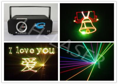 China Mini iluminación de la Navidad roja a todo color de la luz laser 635 nanómetro de la historieta de 1W RGB en venta