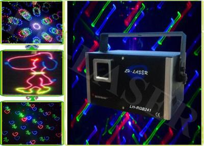 China Sd 2W RGB Laser Lighting Animation fireworks Beam / Ktv Nightclub Lighting Show for sale