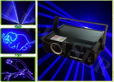 China High Power Laser Show Lights Sound-Active 1w ILDA Blue ILDA Disco Animation Blue Laser Light for sale