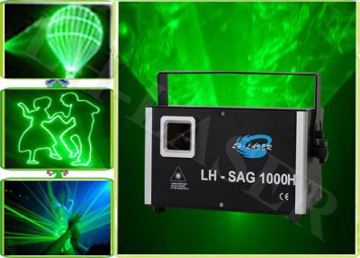 China 45K Laser Show Lights Scanner 1w Single Color Green Animation Laser Stage Lighting Effect for sale