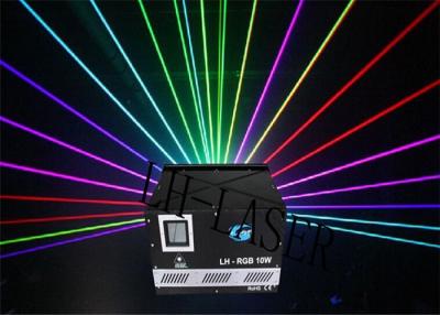 China luz laser multicolora análoga de 10W RGB para el club al aire libre del disco del anuncio en venta