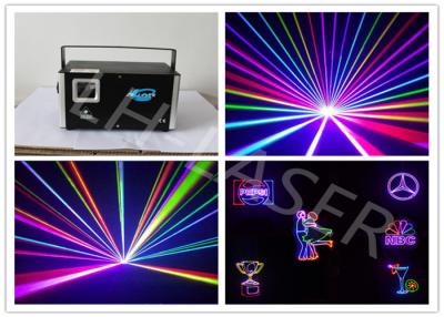 China DJ RGB 1500 MW RGB Full Color Animation Laser Light , DMX ILDA Laser show for sale