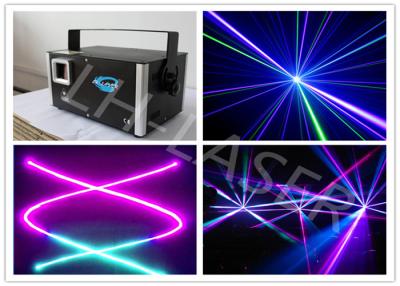 Cina alta velocità di colore pieno di manifestazione della luce laser di RGB della discoteca della festa nuziale 2W in vendita