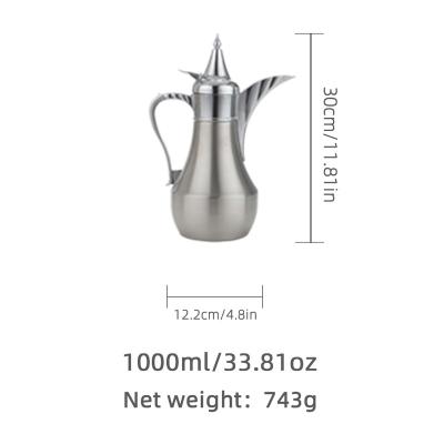 China PORTABLE OEM/ODM Luxury insulated coffee pot 304 stainless steel teapot for Camping Double insulated teapot for sale