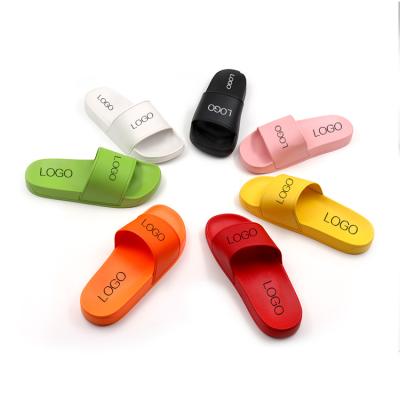 China Lightweight Hot Sale Design Amazon Slippers Customization Logo Designer Unisex Home Slides for sale