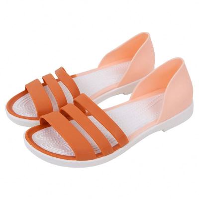 China 2020 new arrivals fashion trend ladies sandal platform new arrivals summer flat women's slipper style PVC sandals slippers for sale