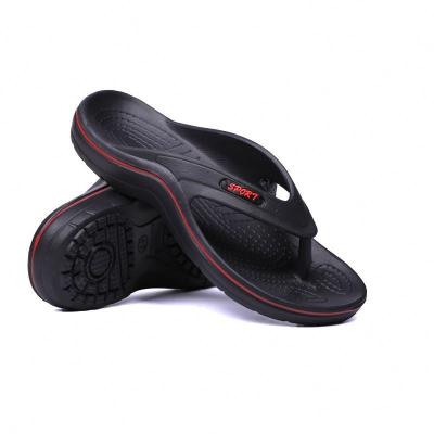 China Summer lightweight men's slippers 2021 new flip-flops recreational non-slip outdoor men's beach shoes for sale