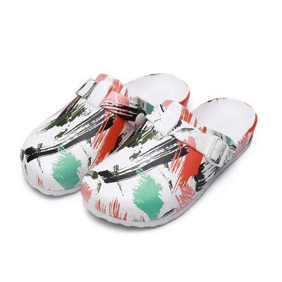 China Popular Outdoor Ladies Printed Beach Sandals Nursing Indoor Clogs Lightweight Garden Shoes For Men And Women for sale