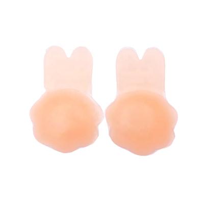 China QUICK DRY female seamless pump invisible strapless self-adhesive stick stick on silicone bunny strapless bra for sale