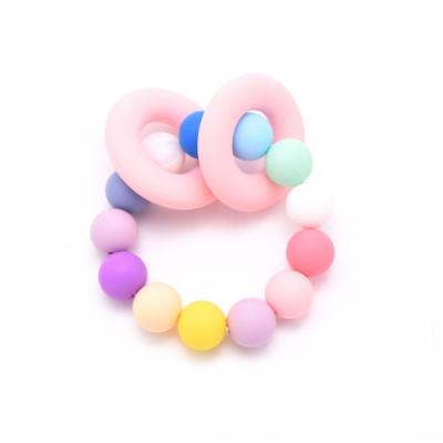 China Soft Silicone Baby Teether Beads Toy Silicone Baby Teething Toy Teether Beads Wholesale Food Grade Silicone Beads for sale