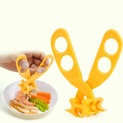 China BPA Free Baby Food Feeding Aid Cutter Multifunctional Baby Food Scissors Cutter for sale