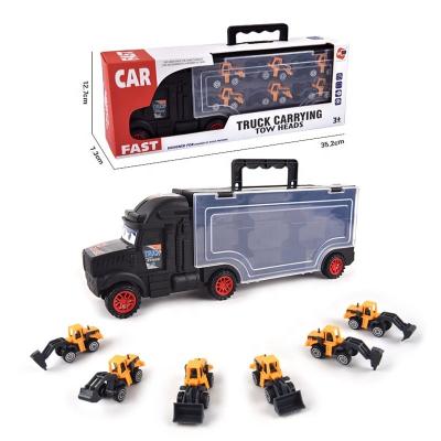 China Toy Kids Mini Slide Construction Truck Diecast Vehicles Die Cast Car Toy for sale