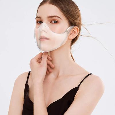 China Clear PVC Bare Face Protective Maskes Anti Fog Clear Maskes for sale