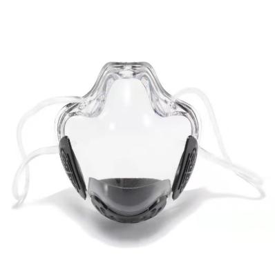 China 2021 Innovation Transparent Face Mask Shiled Face Mask Fully Clear Smart Adult Clear Plastic Reusable Anti-fog Clarity Mask for sale