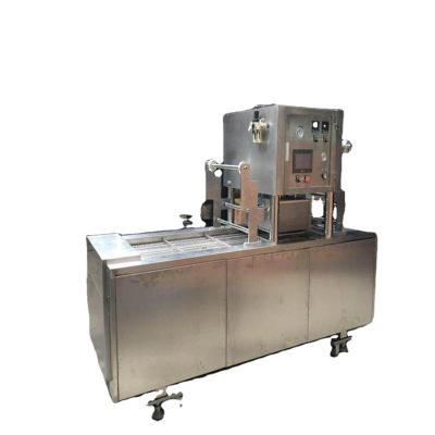 China Automatic Beverage Food Tray/Container Sealing With Vacuum And Flow Nitrogen Gas Machine for sale