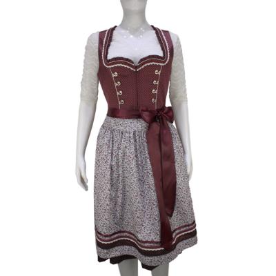 China Anti-static Beer German Bavarian costume oktoberfest party dress dirndl clothing maid outfit adult dirndl for sale