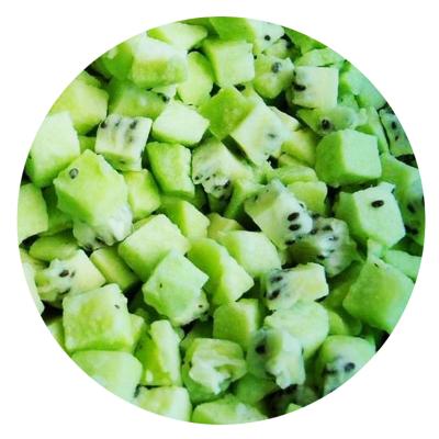 China BRC FROZEN Approved 10*10mm IQF Kiwi Dice 6*6mm Frozen Kiwifruit for sale